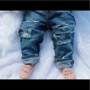 12 mo custom Distressed Jeans